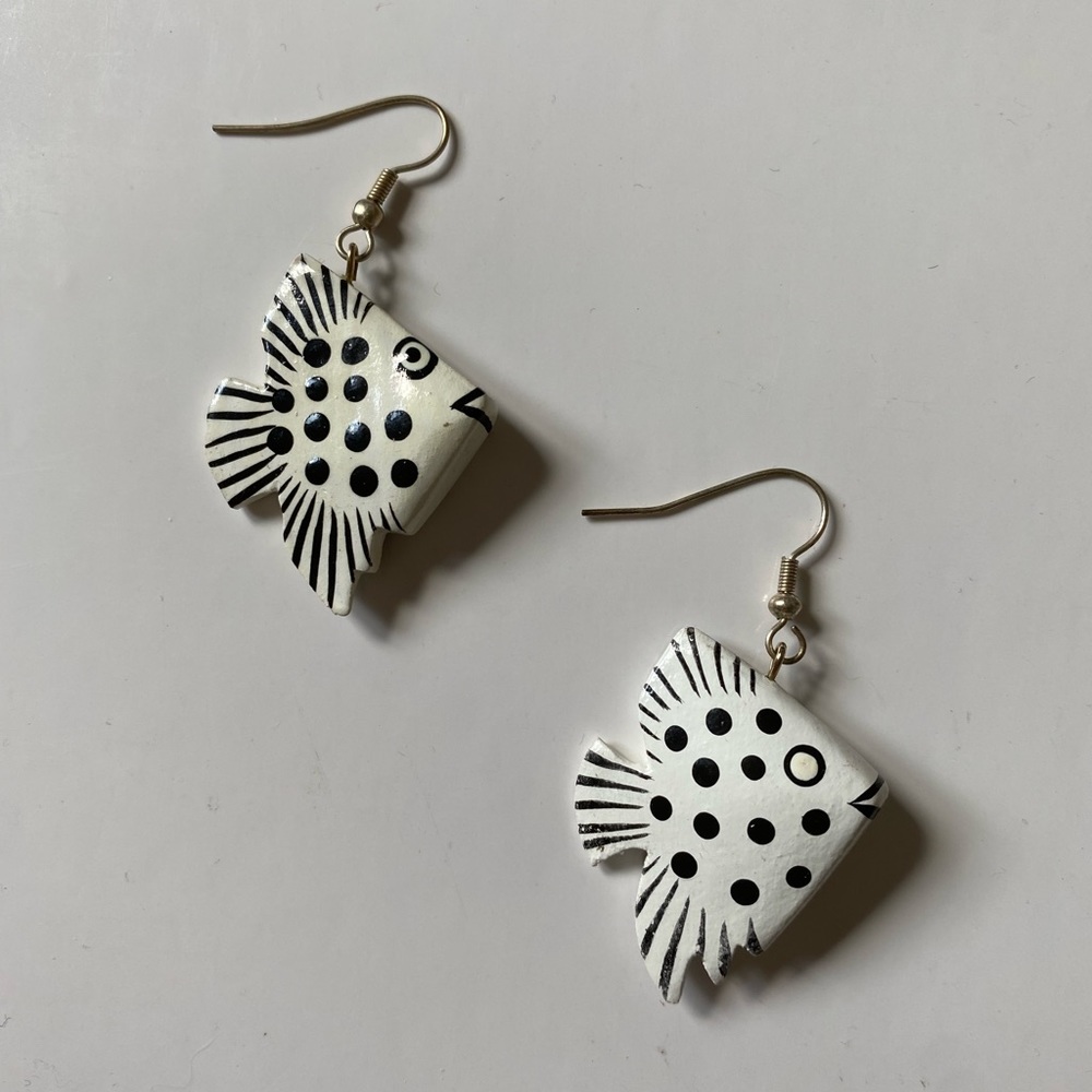 Handpainted Fish Earrings